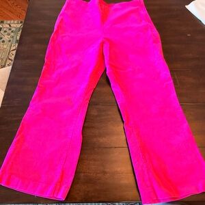 Crown & Ivy Hot Pink courduroy bottoms cotton spandex